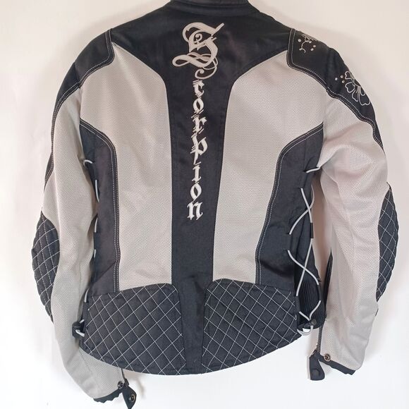 Scorpion Exo Jacket Womens XL Get Stung Water Resistant Motorcycle Armor Style - Picture 5 of 15